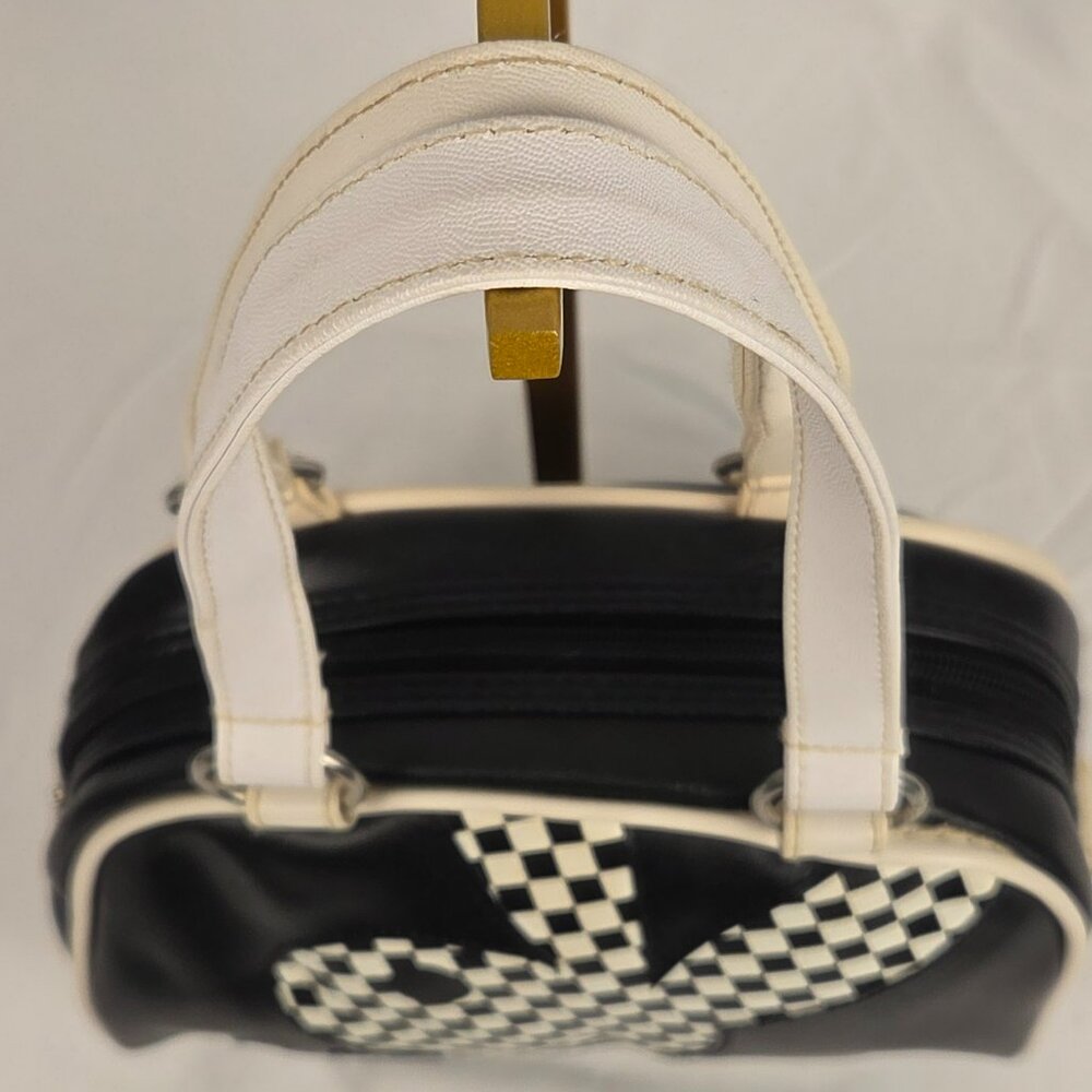 Vintage Y2K Playboy Black & White Checker Bunny Logo Handbag - Picture 5 of 10